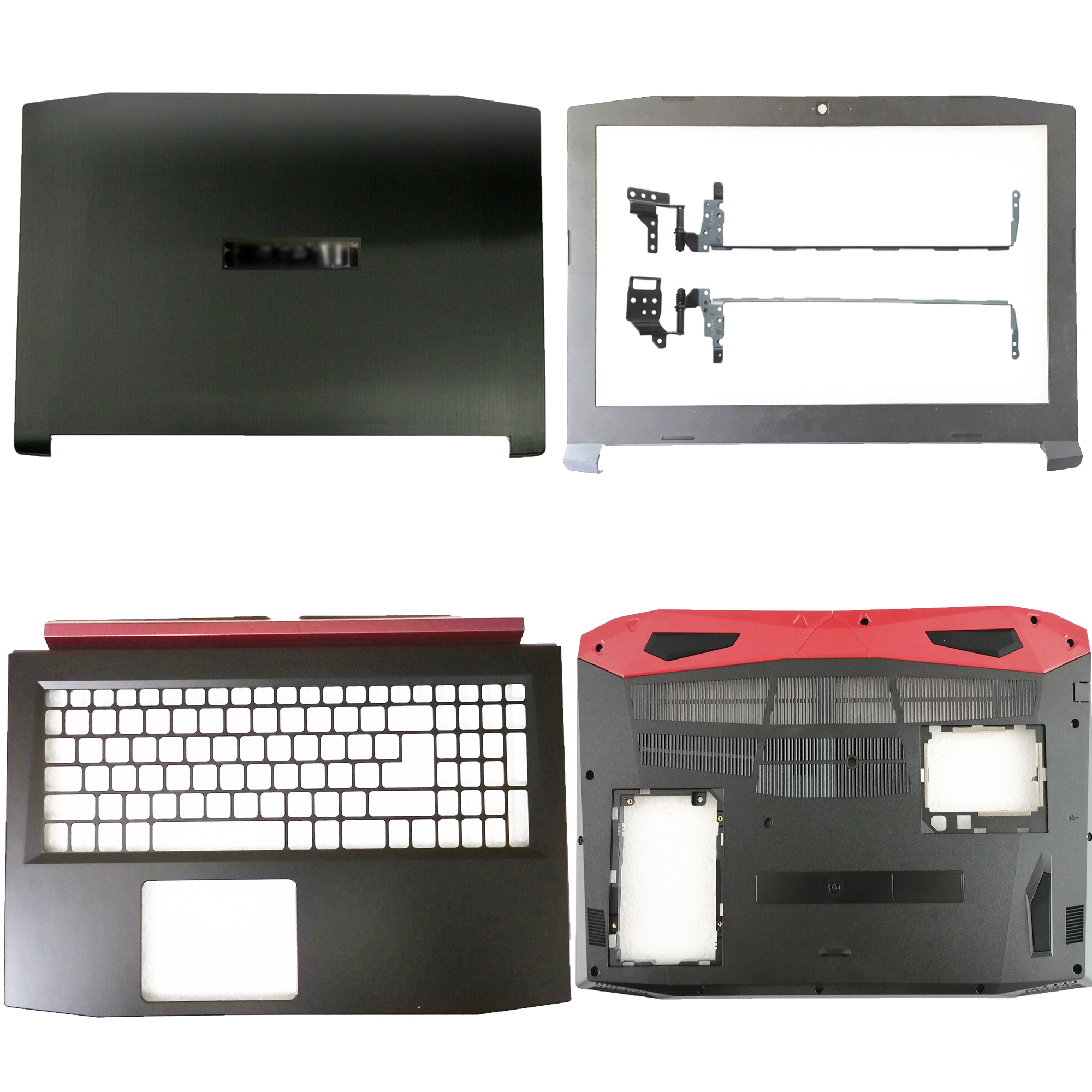 새로운 노트북 케이스 Acer Nitro 5 AN515-42 AN515-53 LCD 후면 커버/전면 베젤/손목 받침대/하단 케이스/경첩 FA211000000